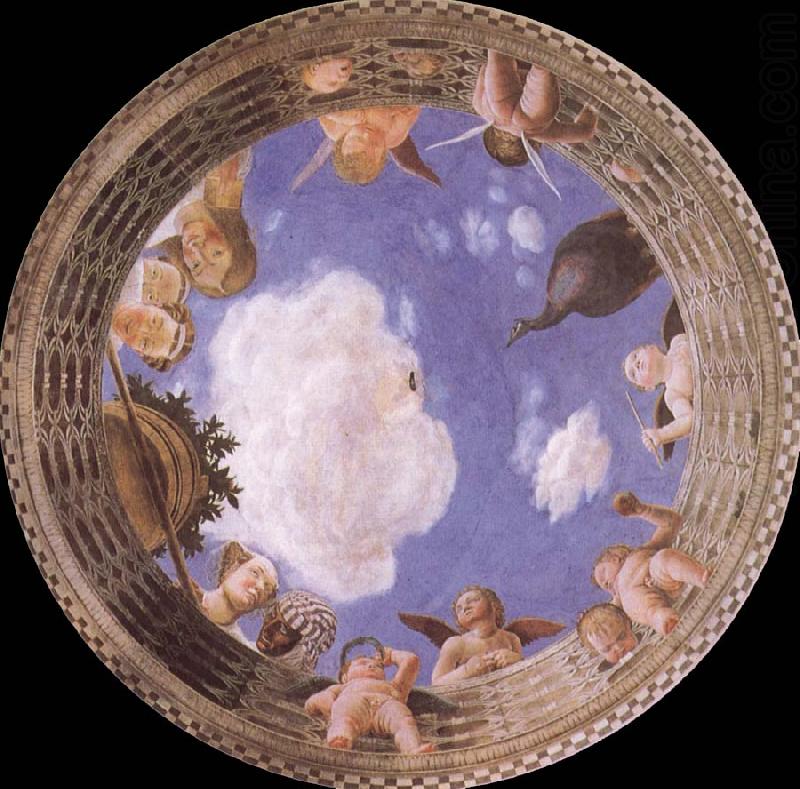 Detail of Ceiling from the Camera degli Sposi, Andrea Mantegna
